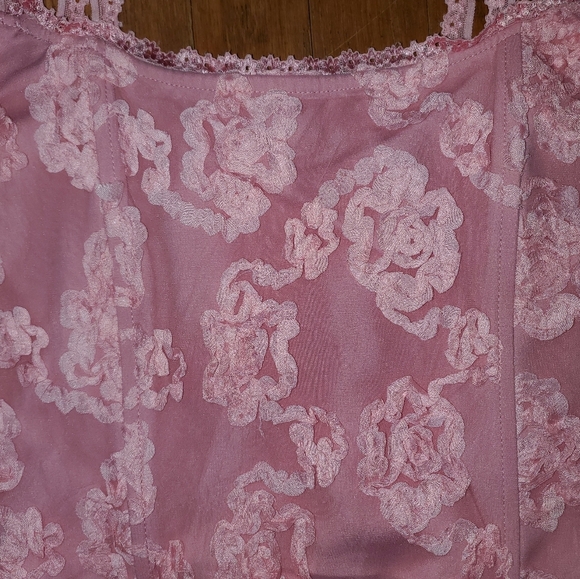 Pretty Little Thing Pink Lace Corset - Picture 3 of 11